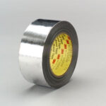 3M™ 021200-17295 Scotch® 363 Silver 7.3 Mil High-Temperature Aluminum Foil:Glass Cloth Tape – 2″ x 36 Yard Roll