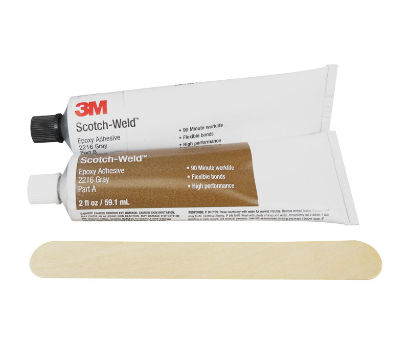 3M™ 021200-20351 Scotch-Weld™ 2216 B/A Gray Epoxy Adhesive – 59.1 mL (2 oz) Tube Kit