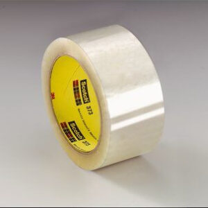 3M™ 021200-72368 Scotch® 373 Clear 2.5 Mil Box Sealing Tape – 48 mm x 50 m Roll