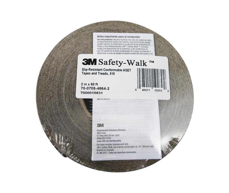 3M™ 048011-19280 Safety-Walk™ 510 Black Slip-Resistant Conformable Tapes & Treads – 2″ x 60′ Roll