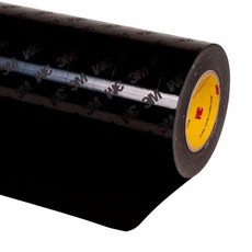 3M™ 7100012231 Black 8542HS Polyurethane 22 Mil Protective Tape - 1" x 36 Yard Roll