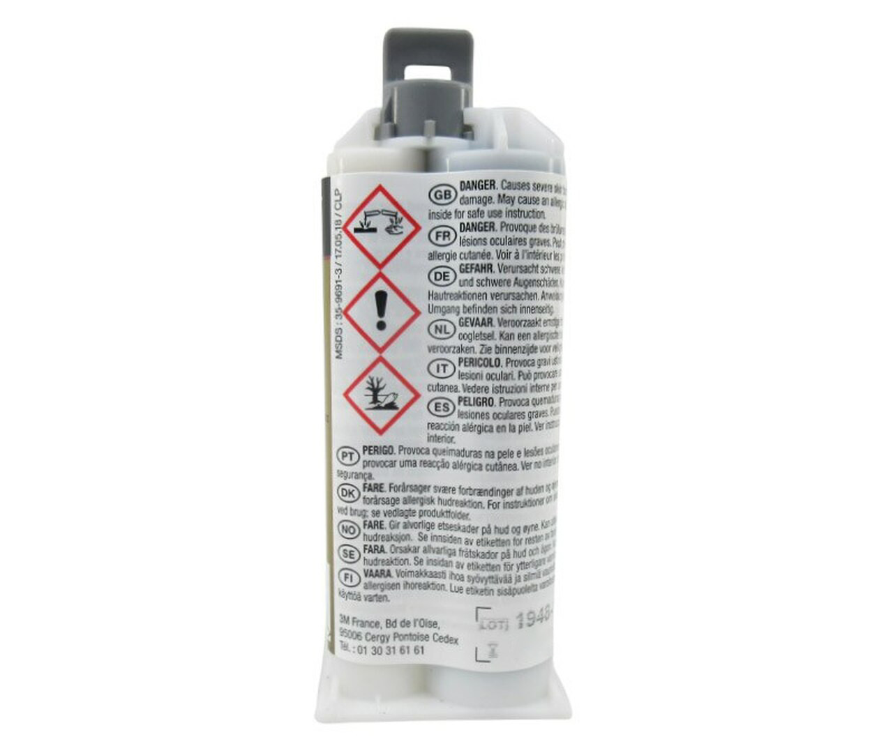 3M™ Scotch-Weld™ DP460 Black Epoxy Adhesive – 50 mL Cartridge