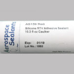 Aerospace Sealants AS159 (FAA-PMA) Red Silicone Adhesive Sealant – 10.3 oz Cartridge
