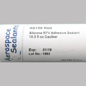 Aerospace Sealants AS159 (FAA-PMA) Red Silicone Adhesive Sealant - 10.3 oz Cartridge