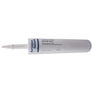 Aerospace Sealants AS3145 FAA-PMA Clear Silicone Adhesive Sealant - 10.3 oz Cartridge - 12/Case