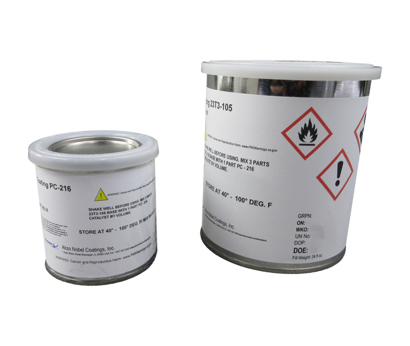 AkzoNobel 23T3-105/PC-216 Flat Gray Polyurethane Coating Quart Kit